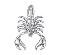 ZUOHUI Charms for Bracelets, 925 Sterling Silver Dark Style Scorpion Vintage Pattern Dangle Beads fit DIY Charms Pandora Bracelet Necklace Jewelry for Women, with Jewelry Box