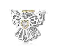 ZUOHUI Copper Plated Angel Bead Charm for Pandora Bracelet DIY