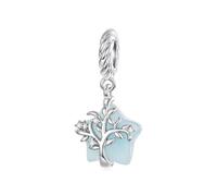 ZUOHUI Copper Plated Planet Star Beads Charm for Pandora Bracelet