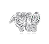 ZUOHUI Copper Plated Serpent Snake Bead Charms for Pandora Bracelet DIY