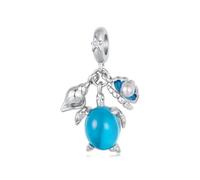 ZUOHUI Copper Plated Turtle Shell Charm Bead for Pandora Bracelet