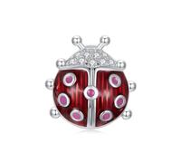 ZUOHUI Glow Ladybug Bead Charms Fits Pandora Bracelets