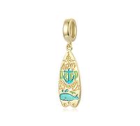 ZUOHUI Paddle Whale Bead Charms Fits Pandora Bracelets
