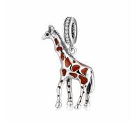 ZUOHUI S925 Sterling Silver Flamingo Dinosaur Duckling Animal Bead Charms Pendant - Compatible with Pandora, Biagi, Troll & Chamilia Bracelets - DIY Jewelry Gift for Keychains, Necklaces, Bracelets(PD
