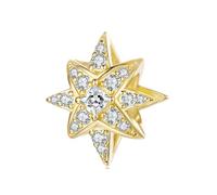 ZUOHUI S925 Sterling Silver Full CZ Star Charm Bead for DIY Jewellery Making, Pandora Bracelet & Keychains - Gift for Women, Wife, Daughter, Sister (Birthday, Anniversary, Valentine’s Day)