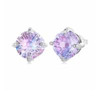 ZUOHUI S925 Sterling Silver Hypoallergenic Sparkling Firework Stud Earrings for Women Sensitive Ears Commute Office Wedding Travel Gift(BSE1271)