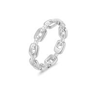 ZUOHUI S925 Sterling Silver Moissanite/Zircon Stackable Ring Unisex, 1.0mm D-E Color, Hip Hop Trendy Band for Wedding Engagement Gift(White Gold Moissanite,8)