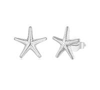 ZUOHUI S925 Sterling Silver Starfish Stud Earrings - Hypoallergenic Summer Jewelry, Minimalist Design for Women, Daily Wear & Office Outfits(Silver)