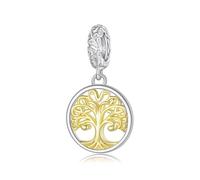 ZUOHUI S925 Sterling Silver Tree of Life Charm - for DIY Jewellery, Gift for Women, Mother, Sister - Adjustable Bracelet & Necklace Pendant(BSC1159)