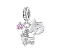 ZUOHUI S925 Sterling Silver Tree of Life Charm - for DIY Jewellery, Gift for Women, Mother, Sister - Adjustable Bracelet & Necklace Pendant(BSC1160)