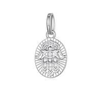 ZUOHUI S925 Sterling Silver Virgin Mary Evil Eye Charm DIY Bead for Bracelets & Necklaces, Sentimental Gift for Women, Wife, Mother(BSC1234)