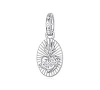 ZUOHUI S925 Sterling Silver Virgin Mary Evil Eye Charm DIY Bead for Bracelets & Necklaces, Sentimental Gift for Women, Wife, Mother(BSC1232)