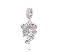 ZUOHUI Tarot Queen Scepter S925 Sterling Silver Charm Bead - DIY Jewelry Making for Women, Compatible with Pandola & European Bracelets (4.5mm Hole)