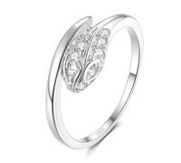 ZUOHUI Unisex 925 Silver Snake Head Moissanite Ring Stackable Art Deco | 925 Sterling Silver D Color VVS1 Gift for Her with GRA Certificate Wedding Birthday Valentine's Day Christmas