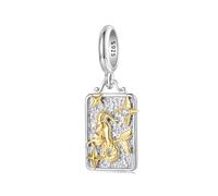 ZUOHUI Women’s 12 Zodiac Charms 925 Sterling Silver Pendant for Jewelry Making - Unique DIY Bead Accessories for Bracelets & Necklaces | Gift for Birthdays, Mother’s Day & Graduation(Capricorn BSC1164