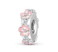 ZUOHUI Women’s DIY 925 Sterling Silver Cherry Blossom Spacer Bead - Hypoallergenic Jewelry Making Accessory for Bracelets & Necklaces | Delicate Gift for Birthdays, Mother’s Day & Weddings