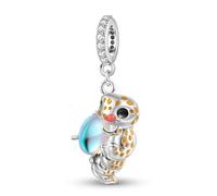 ZUOHUI Women’s DIY 925 Sterling Silver Leopard Gecko Charm with Moonstone | Animal-Themed Jewelry Making Accessory for Bracelets & Necklaces | Unique Gift for Birthdays, Mother’s Day & Graduation