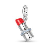 ZUOHUI Women’s DIY 925 Sterling Silver Lipstick Tube Charm - Unique Jewelry Making Accessory for Bracelets & Necklaces | Trendy Gift for Birthdays, Mother’s Day & Anniversaries
