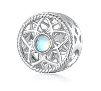 ZUOHUI Women’s DIY 925 Sterling Silver Star Bead Charms - Versatile Jewelry Making Accessory for Bracelets & Necklaces | Gift for Birthdays, Mother’s Day & Teens