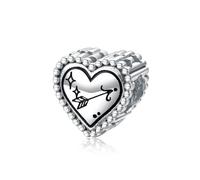 ZUOHUI Women’s DIY 925 Sterling Silver Zodiac Heart Charms - 12 Constellation Beads for Bracelets & Necklaces | Meaningful Gift for Birthdays, Mother’s Day & Anniversaries(PC1736-9 (Sagittarius))
