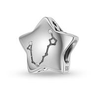 ZUOHUI Women's S925 Sterling Silver 12 Constellation Charm Beads Compatible with Pandora, Biagi, Troll & Chamilia Bracelets & Necklaces Pendant DIY Jewellery Making(PC1750-12 (Pisces))