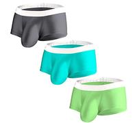 ZUOLAIYIN Bulge Enhancing Underwear Big Bulge Pouch Underwear Men Bulge Enhancer Underwear Rising Bulge Boxers Shorts