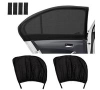 ZUOQIANG Car Side Window Sun Shades 2 Pack, Sun Shade Blocking Mosquito Net, Breathable Mesh Car Rear Blinds,Protect Kids/Baby/Adults/Pets from Sun's Glare and Harmful UV Rays,Fits All (98%) Cars