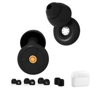 ZUOQIANG Ear Plugs for Noise Reduction-1 Pairs Super Soft, Ear Plugs for Sleep with 3 Pairs Tips，Reusable Soft Silicone Earplugs Hearing Protection, Reusable for Sleeping, Snoring（Black）