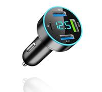 ZUOQIANG USB Car Adaptor, 4 Port USB Car Charger, 65W PD & Type-C & QC3.0 Cigarette Lighter Charger for iPhone 15/14/13/12/Mini/Pro/Pro Max, Samsung Galaxy & More