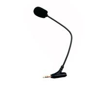 zuousxbs 3.5mm Microphone For Gamings Headphones Headsets Microphone With Black FoamCover Game Mic Flexible 7.5inch Gamings Headsets Replacement