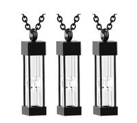 zuousxbs 3lots Funeral Jewelry Remembrancer Necklace Ashes Holders Pendants Loved Keepsakes For Lasting Memory Pet Memorials Jewelry