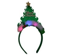 zuousxbs Christmas Decorations Christmas Santa Hat Hairhoop With LED Party Gathering Hairband Festival Celebration Props Headwear Light Up Headband