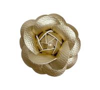 zuousxbs Elegant Camellia Brooch Stylish Flower Shaped Breastpin Ethnic Style Lapel Pin Wedding Party for Her