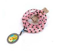 zuousxbs Simple Designed Necklace Unisex Rosary Neck Chain Unique Beaded Chain For Religious Ceremony Virgin Pendant Necklace