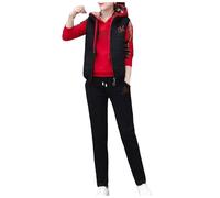 Zuoyue Women Lounge Wear Sets Womens Plain Peplum Frill Sleeve Top Shorts Co Ord Set Ladies 2pcs Tracksuit Plus Size T-Shirts and High Elastic Waisted Wide Straight Leg Pant Lounge Wear Sets Red