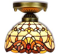 ZUOZUIYQ Chandeliers 8-Inch 1-Light Baroque Ceiling Light Retro Vintage Fixture LED Decorative Dining Wall Lamp Balcony Hallway Bar E27 Lights