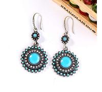 ZUOZUIYQ Earrings Fashion For Women Ethnic Jewelry Bohemian Black Studs Earrings Ear Earrings Costume Earrings for Women