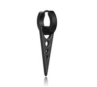 ZUOZUIYQ jewelry Women Earrings, Steel Black color Triangle Earrings Clip Geometry Punk Unisex Hiphop Man Party present presents For Girlfriend, Wife, Sister,