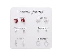 ZUOZUIYQ jewelry Women Earrings, Women'S Earrings Korean Stud Earrings For Women Vintage Pearl Butterfly Cross Earring Set Trend Earings Female Jewelry presents For Girlfriend, Wif