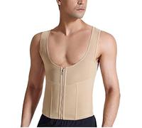 ZUOZUIYQ Men Compression Shirts Shapewear Chest Abdomen Control Body Slimming Undershirt Workout Vest