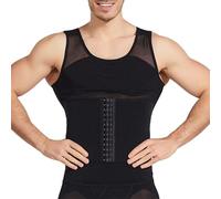 ZUOZUIYQ Mens Slimming Body Vest Chest Compression Abdomen Fat Burning Hide Gynecomastia Undershirt Shapewear Corset Toning T-Shirt