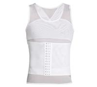 ZUOZUIYQ Mens Slimming Body Vest Chest Compression Abdomen Fat Burning Hide Gynecomastia Undershirt Shapewear Corset Toning T-Shirt