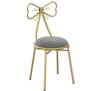 ZUOZUIYQ Modern Vanity Stool with Golden Legs for Makeup Room and Bedroom Multifunctional Dressing Chair and Side Table