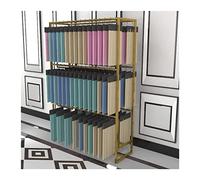 ZUOZUIYQ Multifunctiona Retail Display Racks, Double Sided Sample Cloth Scarf Blanket Socks Underwear Pants Shawl Towel Storage Holder, Boutiques Organizer, Commercial Shelves (Color : Gold, Size :