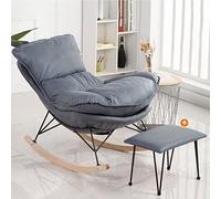 ZUOZUIYQ Upholstered Chair With Arms, Comfortable Chair,With Footstool Sofa Rocking Chair, Breathable Single Modern Sofa Home Theater Seating For Living Room,waterproof And Dirt Proof (Color