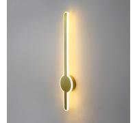 ZUOZUIYQ Wall Lamps Sconces Linear LED Light Fixture Bar Wall Mount Indoor Gold Bathroom Vanity Light Long Strip Hallway Wall Sconces Lamp White Laundry Room Ceiling Light for Bedroom-Gold-40CM(,80CM)