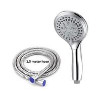 ZUOZUIYQ with Handheld, Mode HandHold Rainfall Jet Spray High Pressure Powerful Head Chrome Size : Shower Head+Hose