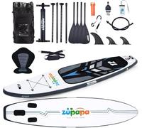 Zupapa 366 cm Inflatable SUP Board Set, Stand Up Paddle Board with Kayak Seat, Complete Accessories