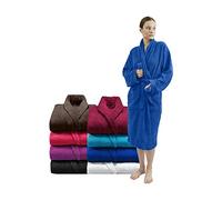 Zuper Duper Towelling Bath Robe Premium Quality Bathrobes for Women Highly Absorbent 100% Cotton Shawl Design Perfect for Men & Women in Loungewear and Gifts