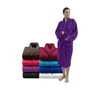 Zuper Duper Towelling Bath Robe Premium Quality Bathrobes for Women Highly Absorbent 100% Cotton Shawl Design Perfect for Men & Women in Loungewear and Gifts